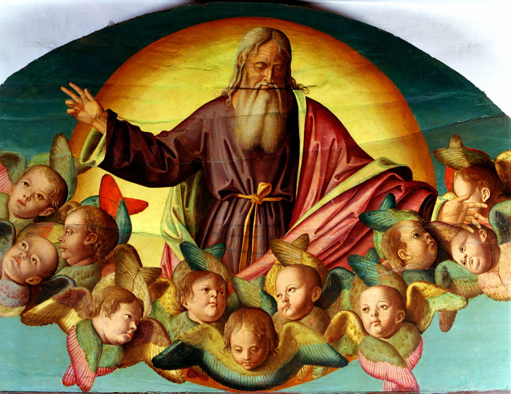 Dio Padre benedicente (dipinto) by Palmezzano Marco (fine/inizio secc. XV/ XVI)